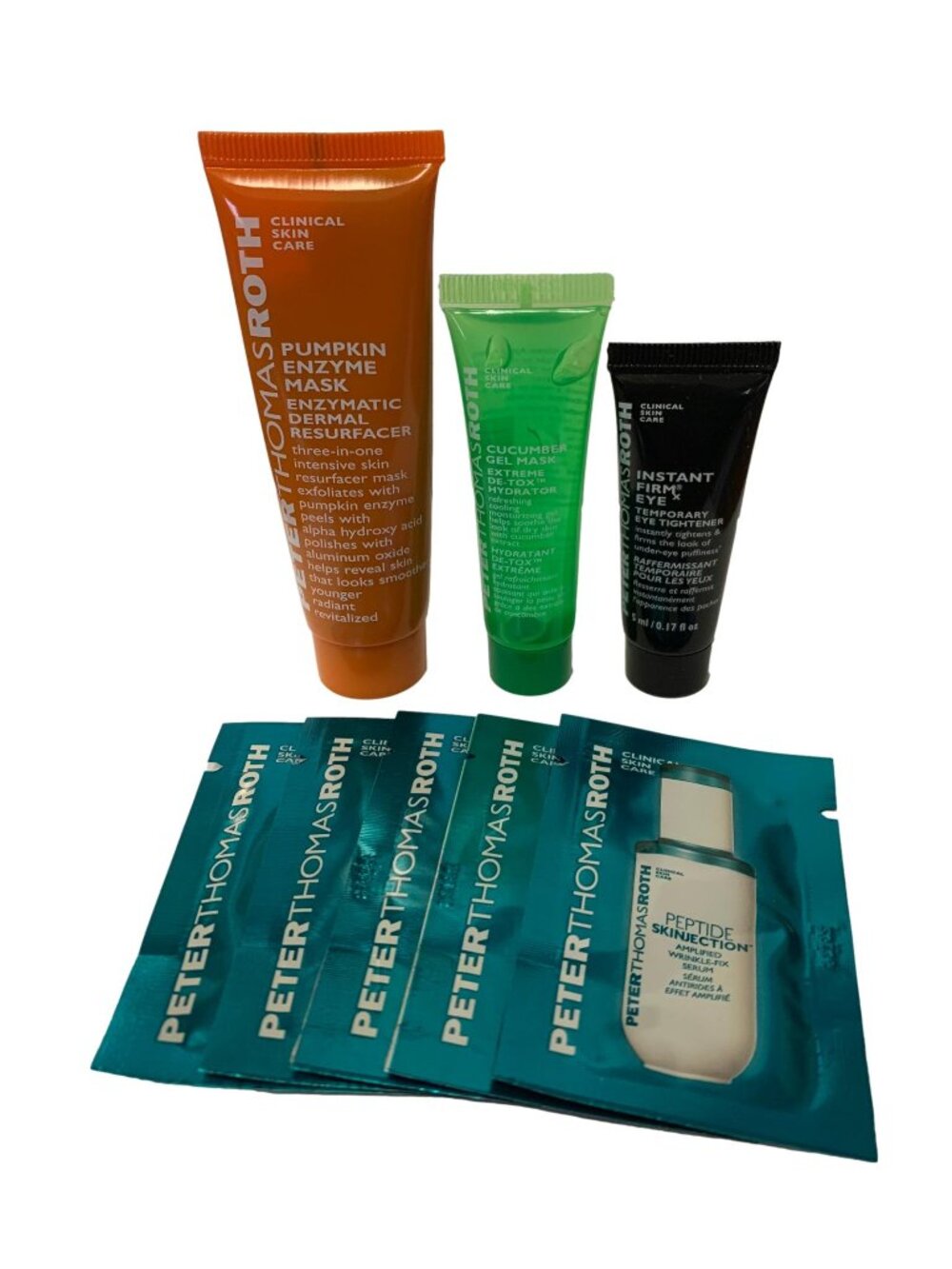 Peter Thomas Roth 8 Piece Sample Set Firm Eye, Masks & Serum Instant FIRMx